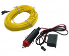 Yellow electroluminescent cable 5m