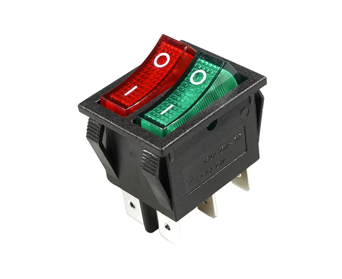 KCD1-201NB3ACBG3/R3 AC220; przełącznik klawiszowy;