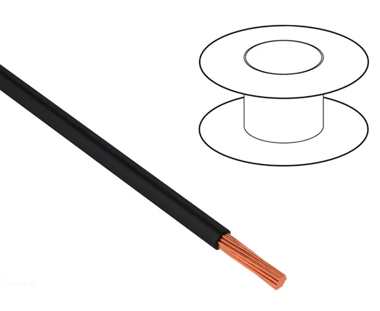 TLY 0.12mm2 czarny 200m/rolka RoHS || TLY-0.12mm2 wire