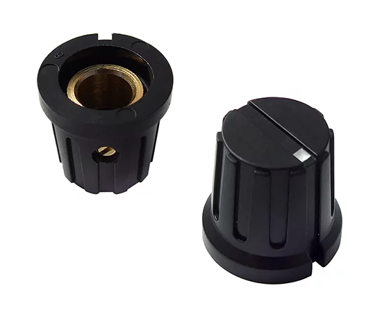 5004-8F Black RoHS || Knob; dimensions: 15x15,5mm