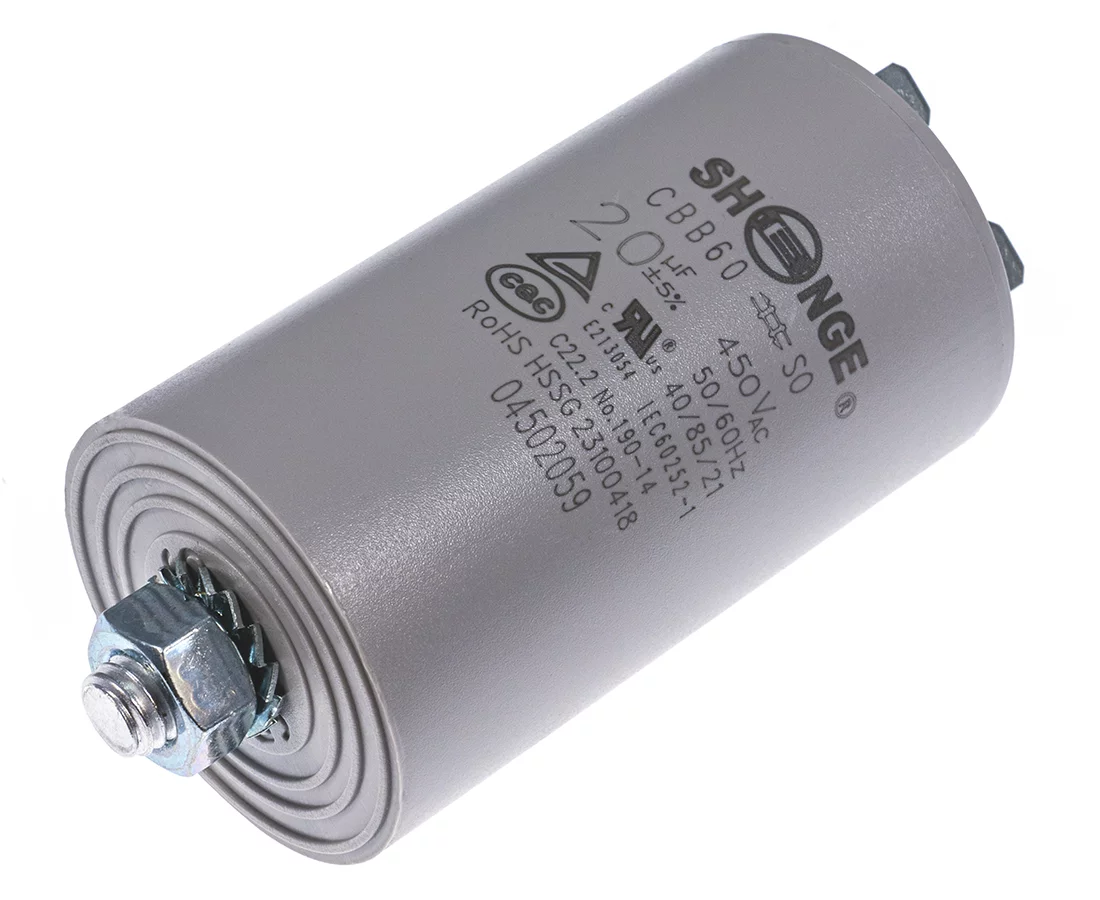 CBB60 40*70M8 250# 20uF/450VAC SHENGE Motor starting capacitor