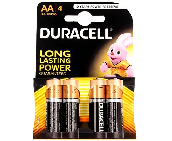 Piles DURACELL LR6 - LR06 - AA M3 - Blister x 4 - Ultra M3 - Alcaline - 1.5V