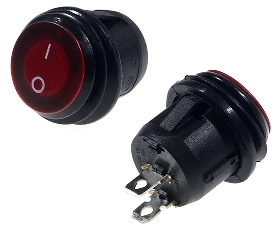 FL3-KCD1-101-6 Red RoHS || MIRS101-6r; illuminated; rocker switch;