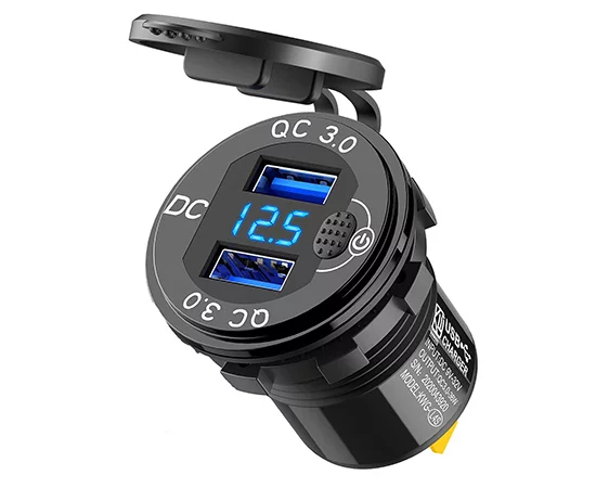 GH-DS122&nbsp;Czarna&nbsp;aluminiowa&nbsp;obudowa&nbsp;z&nbsp;niebieską&nbsp;diodą&nbsp;LED