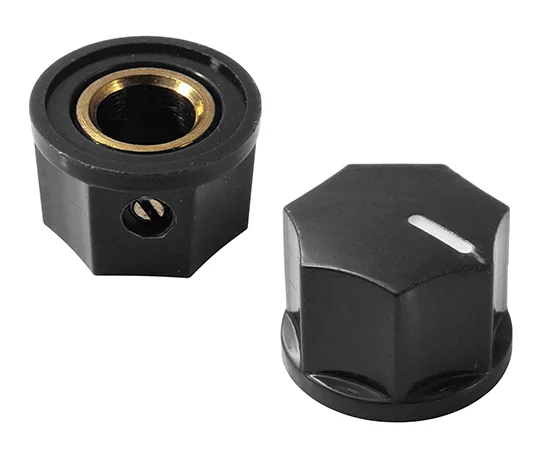 5007-5 (15x10,5) black RoHS || Knob; dimensions: 10,5x15mm