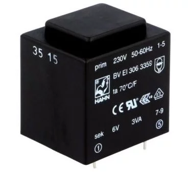 BVEI3063369 || Encapsulated transformer 3.0VA 230V/12V 167mA Ta=70°C