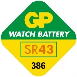 GP 386 SR43 || 386 Miniblister 1 Stk