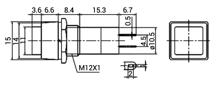 PBS-12C Rote Taste