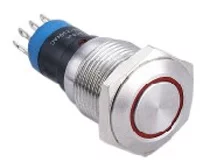 Vandal proof push button switch; W16F11ER24/S