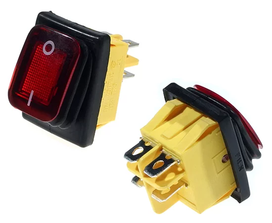 FL3-KCD4-201-5K RED light yell.hous.RoHS || IRS201-5r/y; rocker switch;