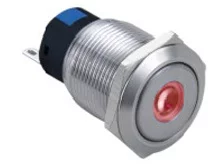 Vandal proof push button switch; W19F11DR24/S