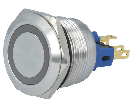 GQ22-11E/R/24V RoHS || Vandal proof push button switch; GQ22-11E/R/24V 