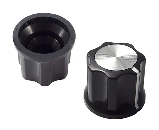 2014-2 (17x14) black body RoHS || Knob; dimensions: 14x17mm