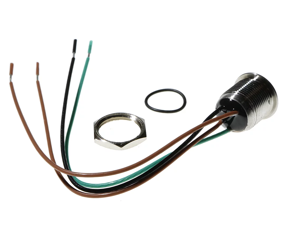 Przełącznik&nbsp;wandaloodporny;&nbsp;W12F11EG12/S&nbsp;with&nbsp;wires