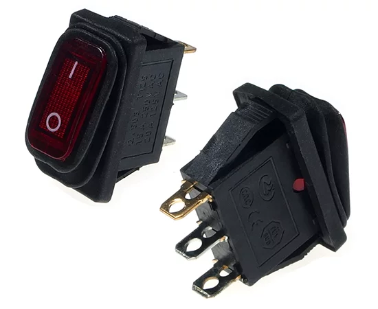 MIRS101-3wbr; illuminated; rocker switch;