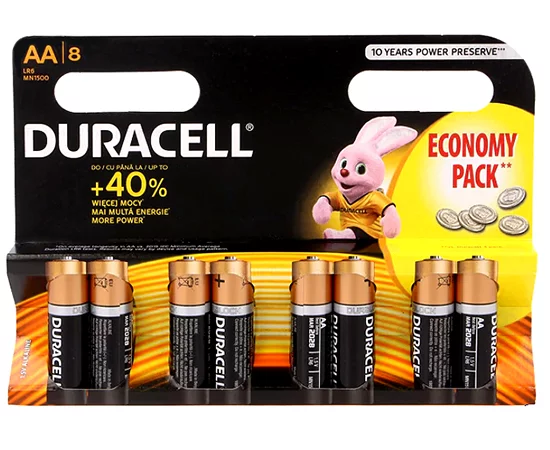 40 piles LR03 AAA (10 blisters) Duracell Plus R03 AAA