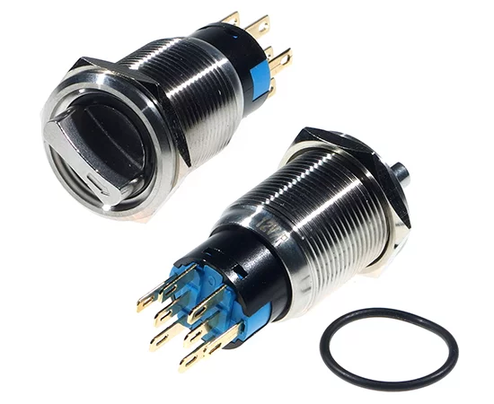 Vandal proof push button switch; W19K3ER12/S