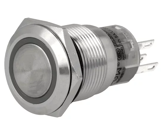 LAS1-AGQ-11E/R/24V/S RoHS || Vandal proof push button switch; LAS1-AGQ-11E/R/24V