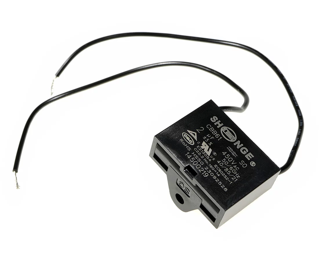 CBB61 14500296 2uF/450V RoHS || CBB61 37*14*28 UL1015 2uF/450VA SHENGE Motor starting capacitor