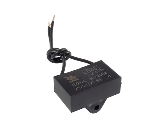 CBB61 37*14*28 UL1015 1uF/450VA SHENGE Motor starting capacitor