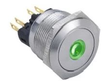 Vandal proof push button switch; W22F11DG24/S