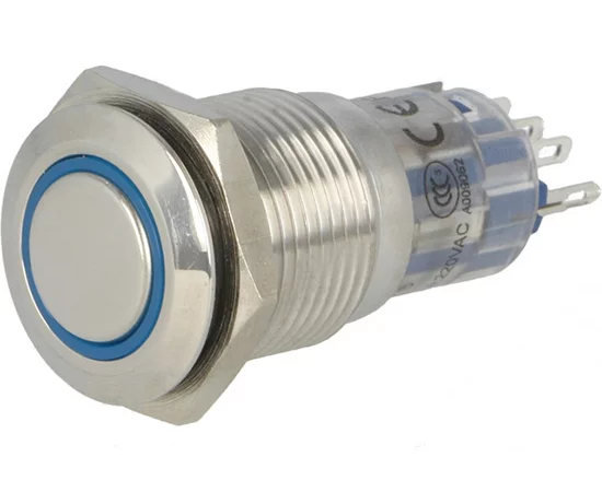 LAS2-GQF-11E/B12V/S-FP RoHS || LAS2-GQF-11E/B12V/S-P RoHS || Vandal proof push button switch; LAS2-GQF-11E/B12V/S-P