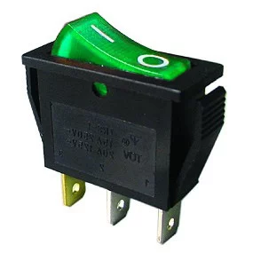 IRS-101-1C3 Green RoHS || IRS101-1C3g; illuminated; rocker switch;