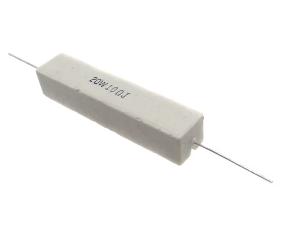 CR-L 10R 5% 20W RoHS || Cement resistor; axial; 10R