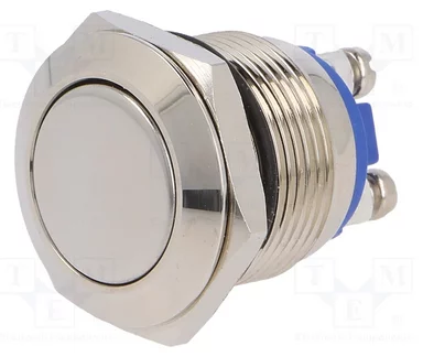 GQ19F-10/N RoHS || Vandal proof push button switch; GQ19F-10/N 