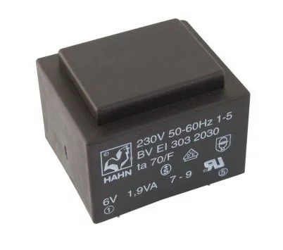 BVEI3032030 || Encapsulated transformer  1.9VA 230V/6V 316mA Ta=70°C