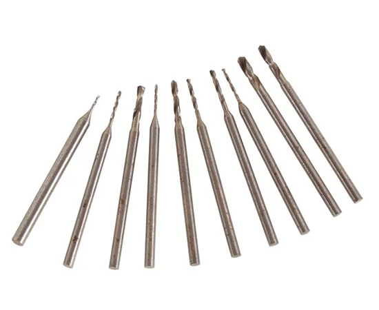 DRILLSET1 RoHS || DRILLSET1 assorted mini drill bit set 10pcs