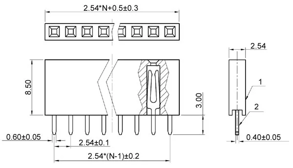 DS1023-1*3S21 CONNFLY Socket pin strips