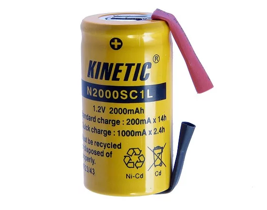 N2000SC1L RoHS || N2000SC1L KINETIC NiCd Rechargeable battery