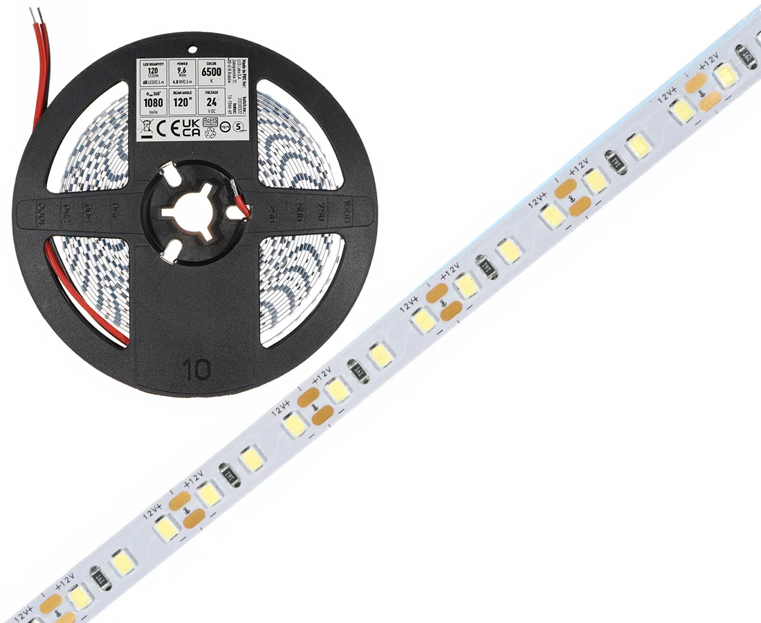 Taśma LED 2835/120 zimna 24V IP20