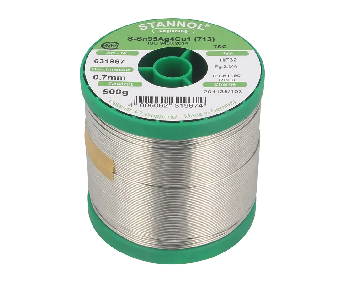 631967 Sn95,5Ag3,8Cu0,7 0,7mm 0,5kg 3.5%