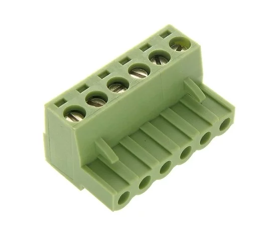 XY2500F-B(5.08)-06P brass cage (black) XINYA Terminal block