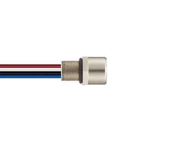 M8-F04-BK-M8-W0.25 RoHS || M8 type connector, M8-F04-BK-M8-W0.25, female, angled, number of contacts: 4