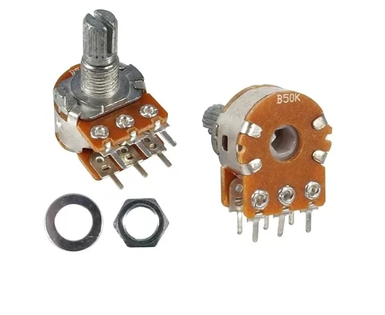Single&nbsp;turn&nbsp;shaft&nbsp;potentiometer;&nbsp;100K