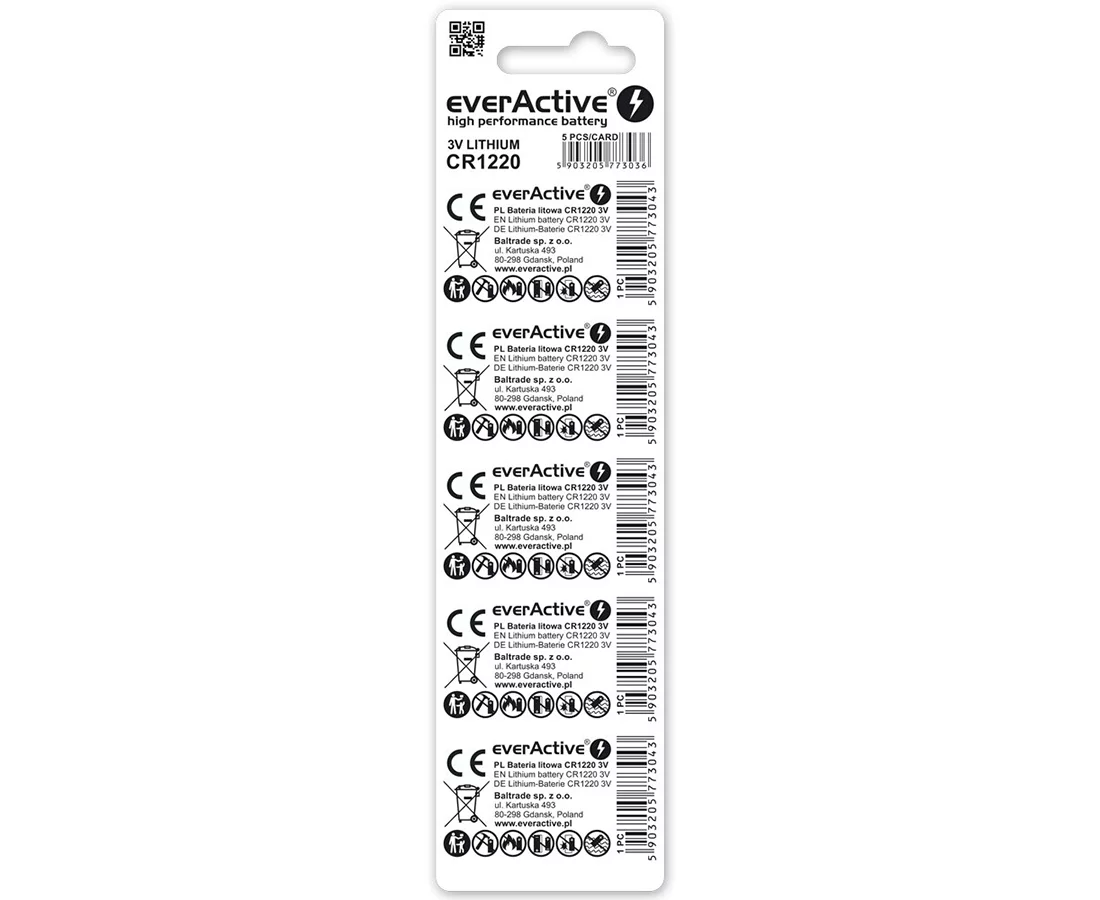 CR1220 everActive Bateria
