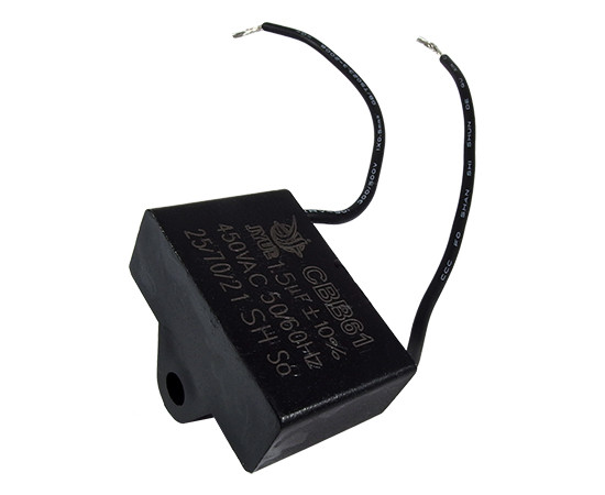 CBB61 37*14*28 UL1015 1.5uF/450VA SHENGE Motor starting capacitor
