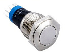 Vandal proof push button switch; W16F11/S