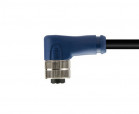 M12 type connector, WAIN M12-F04A-S-1.5-PVC, female, angled, number of contacts: 4 