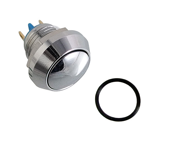 Vandal proof push button switch; W12P10R/C
