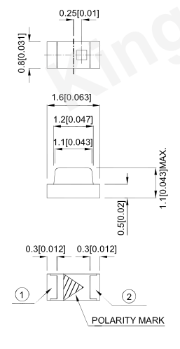 KP-1608QBC-D || KP-1608QBC-D RoHS || KP-1608QBC-D Kingbright