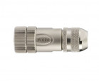 M12 type connector, WAIN M12-F05A-T-D6-SH, female, number of contacts: 5
