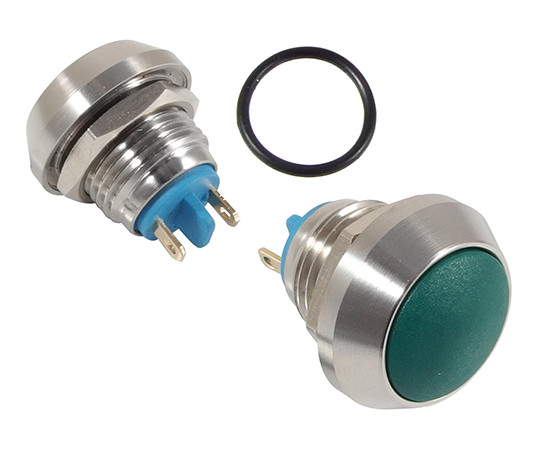Vandal proof push button switch; W12P10R/Sgr
