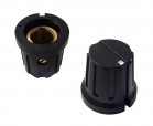 5004-8F Black RoHS || Knopf; Abmessungen: 15x15,5mm