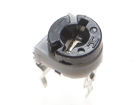 Single turn trimmer potentiomter; RM-065; 100kR