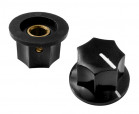 5007-3(9E) 23,2x14,6 black RoHS || Knob; dimensions: 14,6x23,2mm