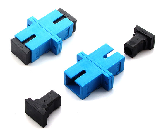 Adapter światłowodowy, jednomodowy SC/PC SM, simplex, niebieski